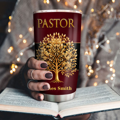 Thank You Pastor - Christian Faith Tumbler - Custom Name 20oz
