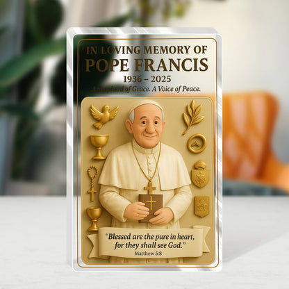 Thank You Father - Custom Shaped Acrylic Plaque GAPJS10257