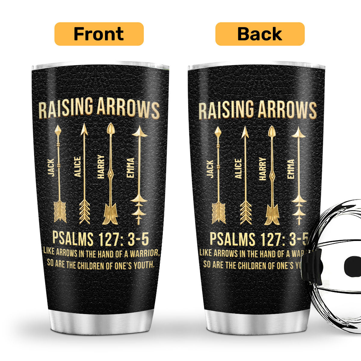 Psalm 127:3-5 Father's Day Tumbler - Personalized Stainless Steel