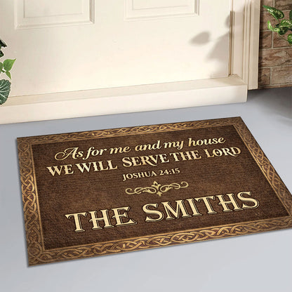 Bible Verse - Personalized Christian Doormat