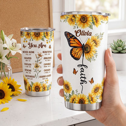 You Are Beautiful - Personalized Stainless Steel Tumbler 20oz