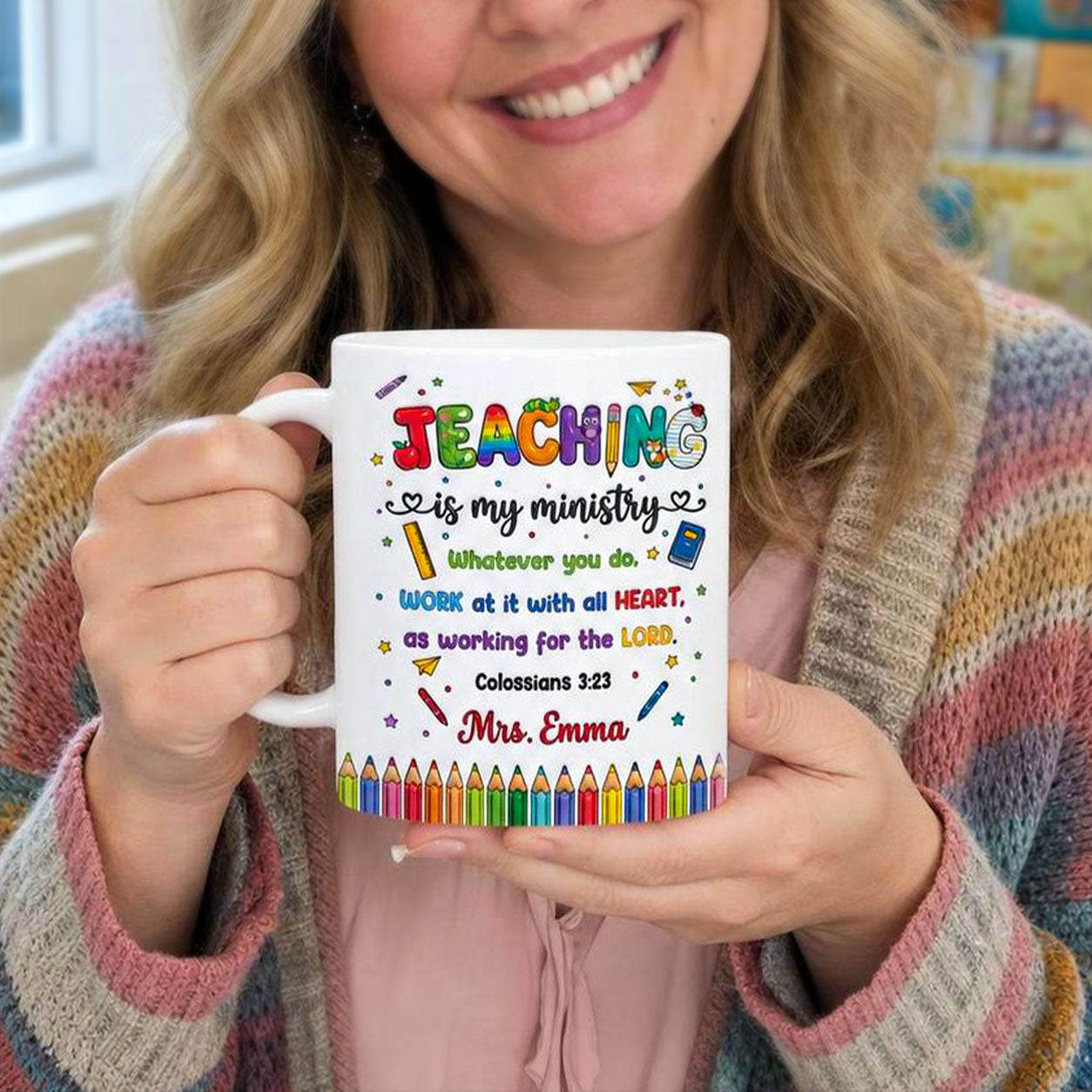 Teaching Is My Ministry - Personalized Ceramic Coffee Mug