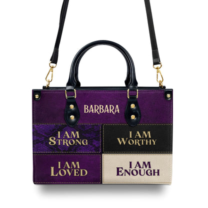 Faith-Inspired - Personalized Leather Handbag GMJSLB200081