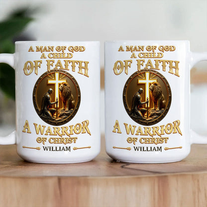 Warrior Of Christ - Personalized Ceramic Coffee Mug