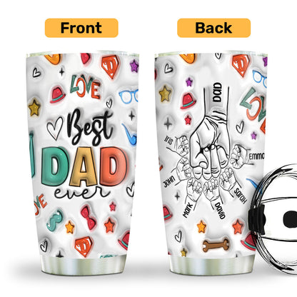 Best Dad Ever - Personalized Stainless Steel Tumbler