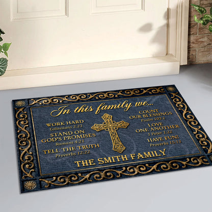 Family Theme - Personalized Doormat for Home Decor