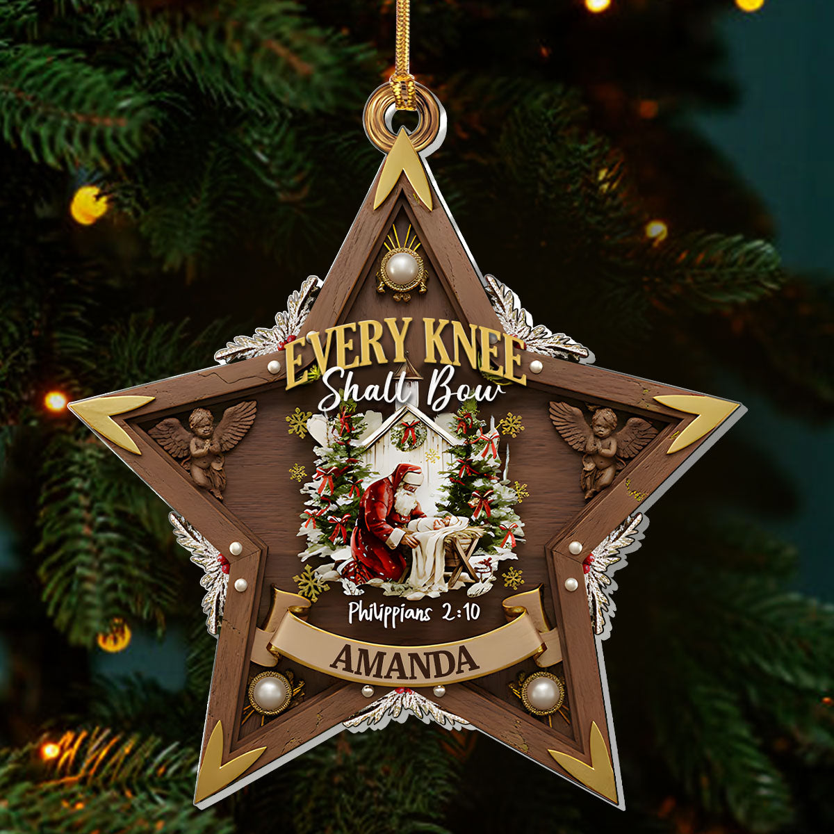Christian Faith - Personalized Acrylic Ornament GOJS10334