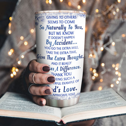 Faith-Inspired Gift for Pastor's Wife - Personalized Stainless Steel Tumbler