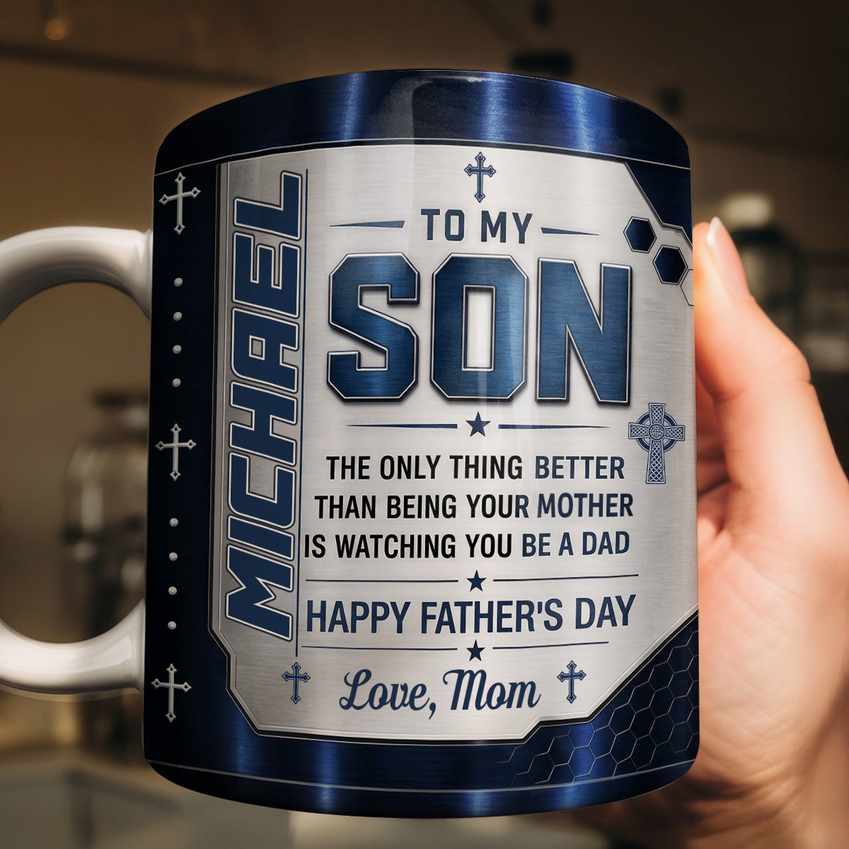 Watching You Be a Dad - Personalized Coffee Mug