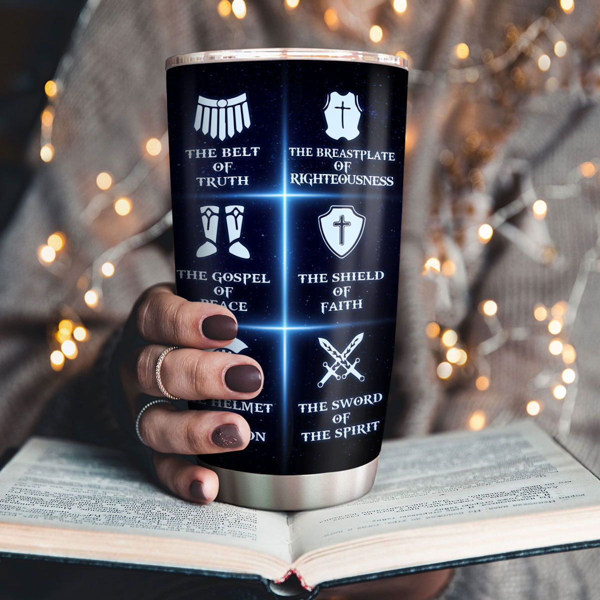 Put On The Full Armor Of God - Personalized Stainless Steel Tumbler 20oz
