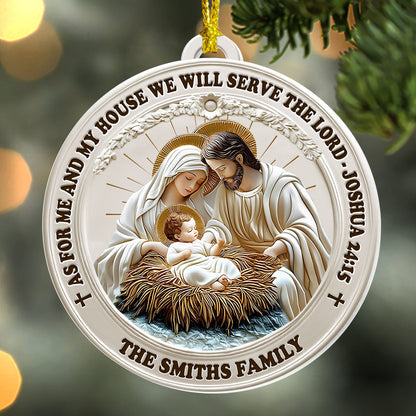 Serve The Lord - Christian Acrylic Ornament - Personalized Keepsake GOJS10116