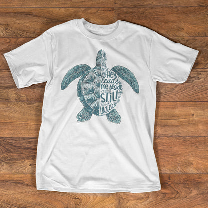 Psalm 23:2 He Leads Me Beside Still Waters - Unisex T-shirt GMJSTS200006