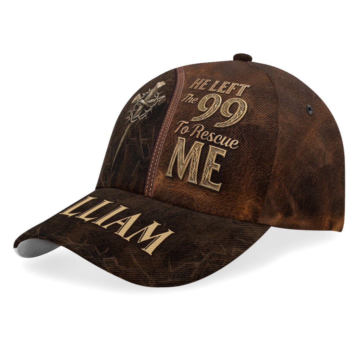 He Left The 99 To Rescue Me - Personalized Classic Cap