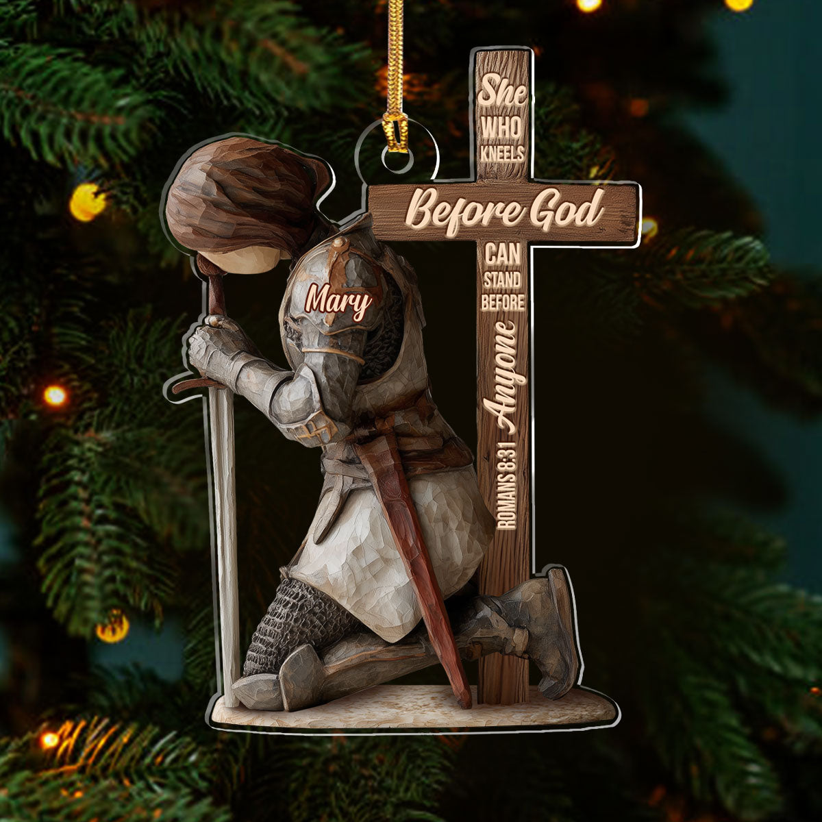 Faith-Themed - Personalized Acrylic Ornament GOJS10314