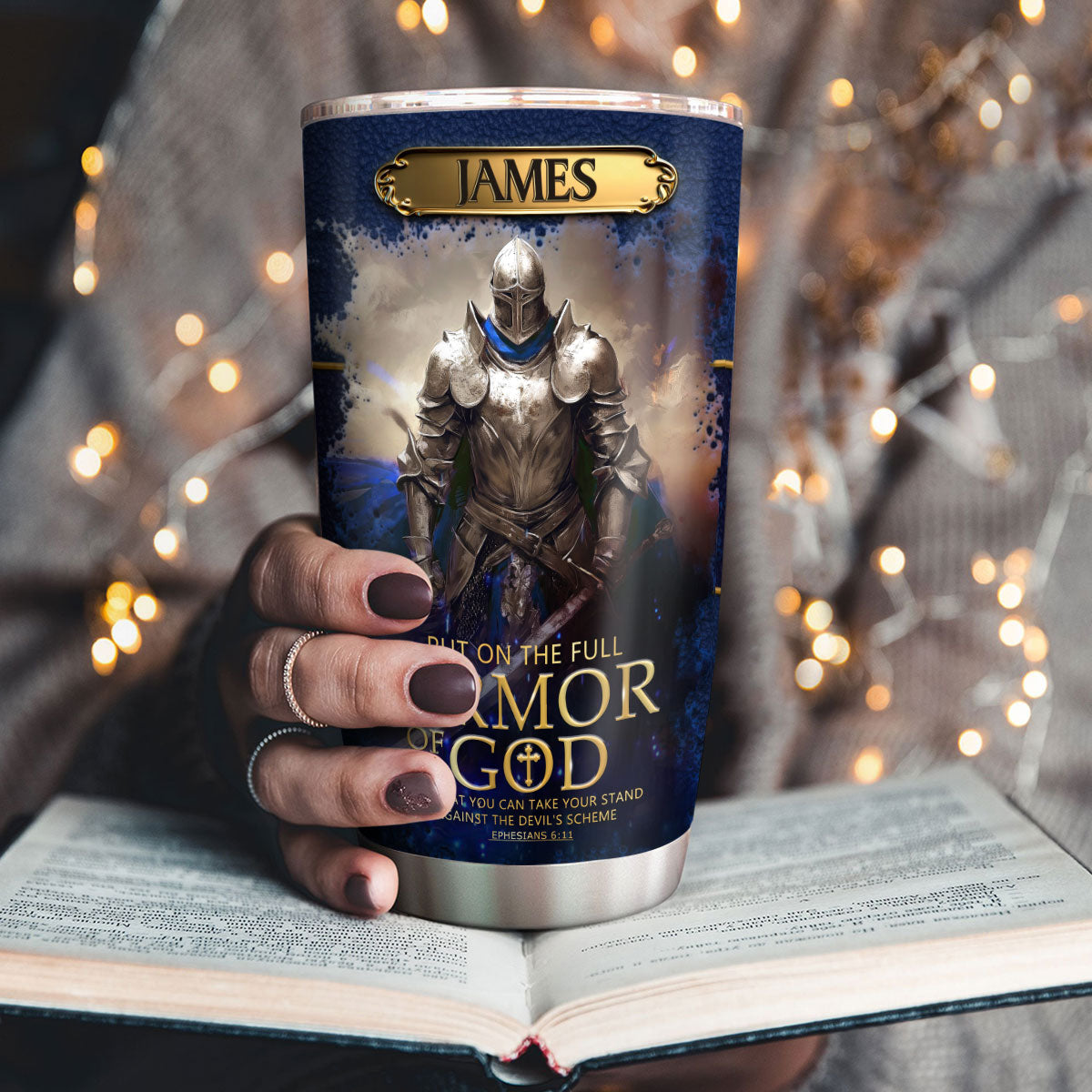 Armor Of God - Personalized Stainless Steel Tumbler 20oz