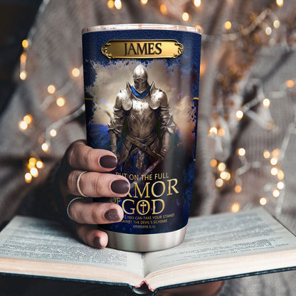 Armor Of God - Personalized Stainless Steel Tumbler 20oz