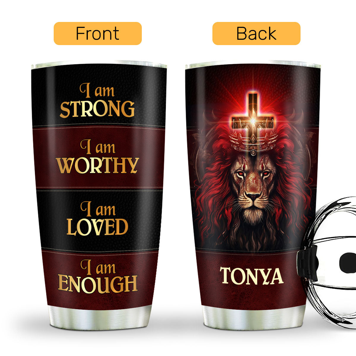 Faith-Inspired - Personalized Stainless Steel Tumbler