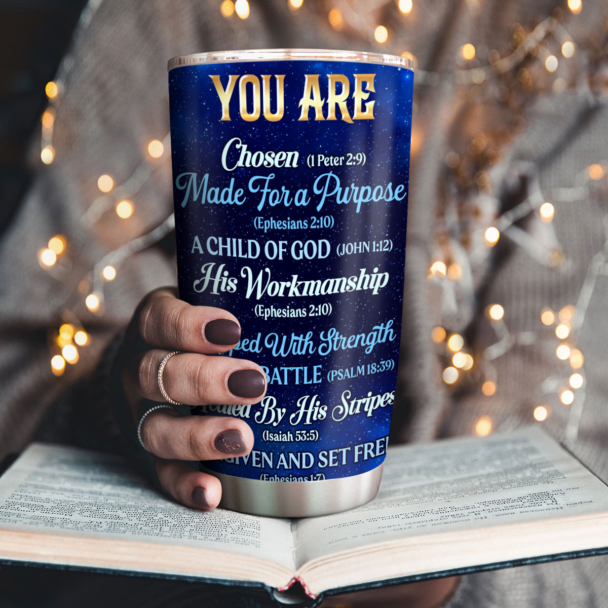 Faith-Inspired Man Of God - Personalized Stainless Steel Tumbler