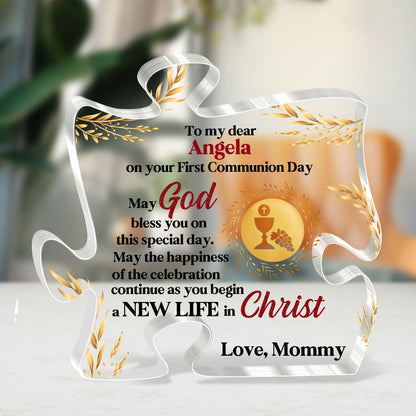 May God Bless You - Custom Shaped Acrylic Plaque GAPJS10236