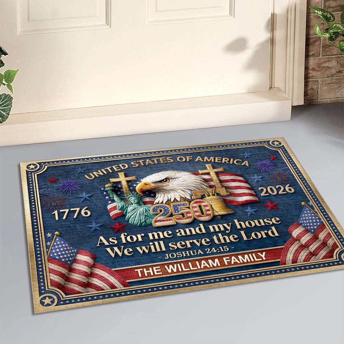 Faith Quote - Personalized Doormat for Home Decor GDMJS10009