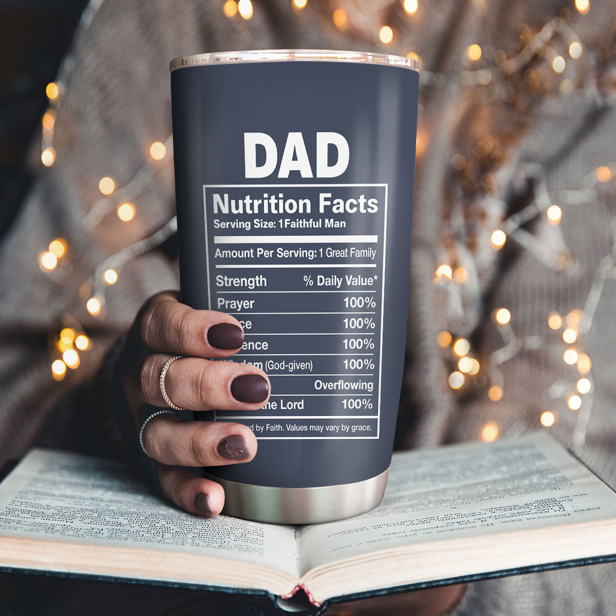 Sentimental Gift for Dad - Personalized Stainless Steel Tumbler