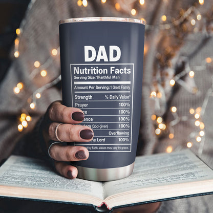 Sentimental Gift for Dad - Personalized Stainless Steel Tumbler