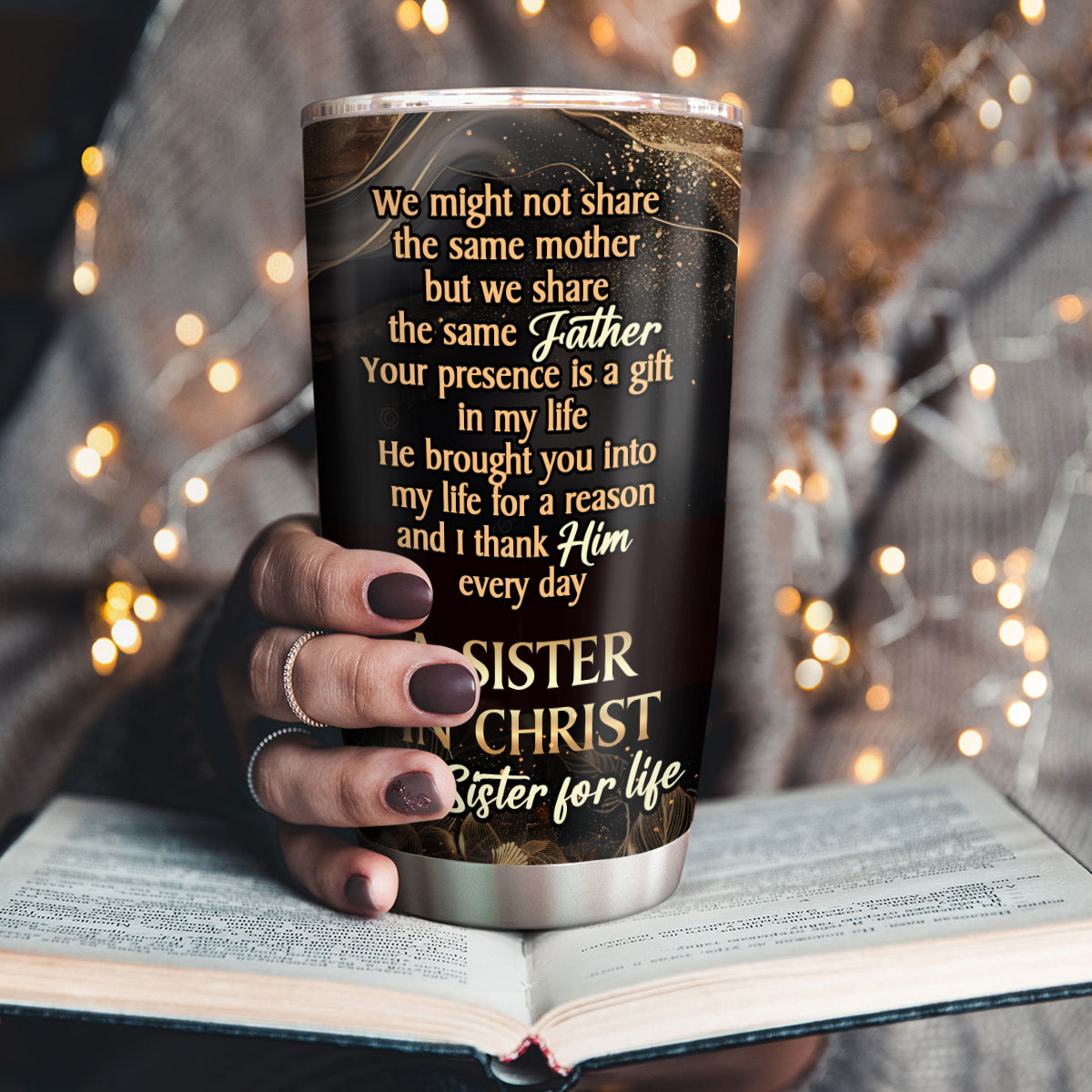 Grace-Inspired Stainless Steel Tumbler - Personalized Gift