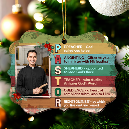 Preacher Gift - Personalized Wooden Ornament GOJS10235