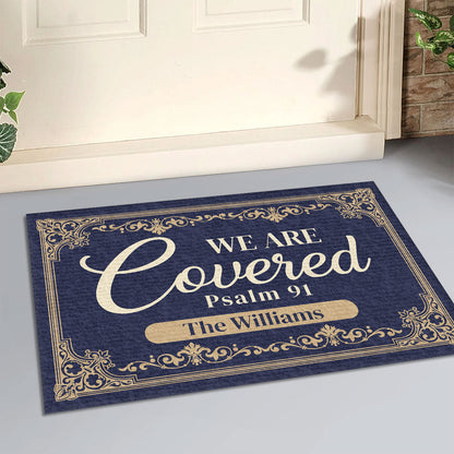 Psalm 91 - Personalized Doormat for Family
