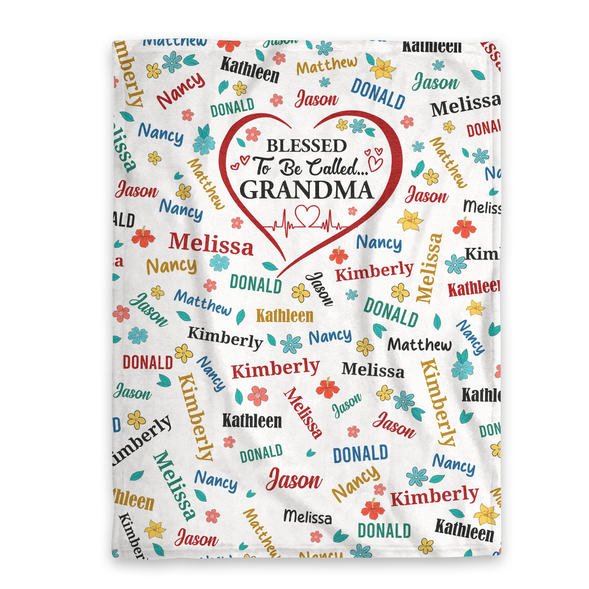Blessed To Be Called Grandma - Personalized Fleece Blanket GBJS10010