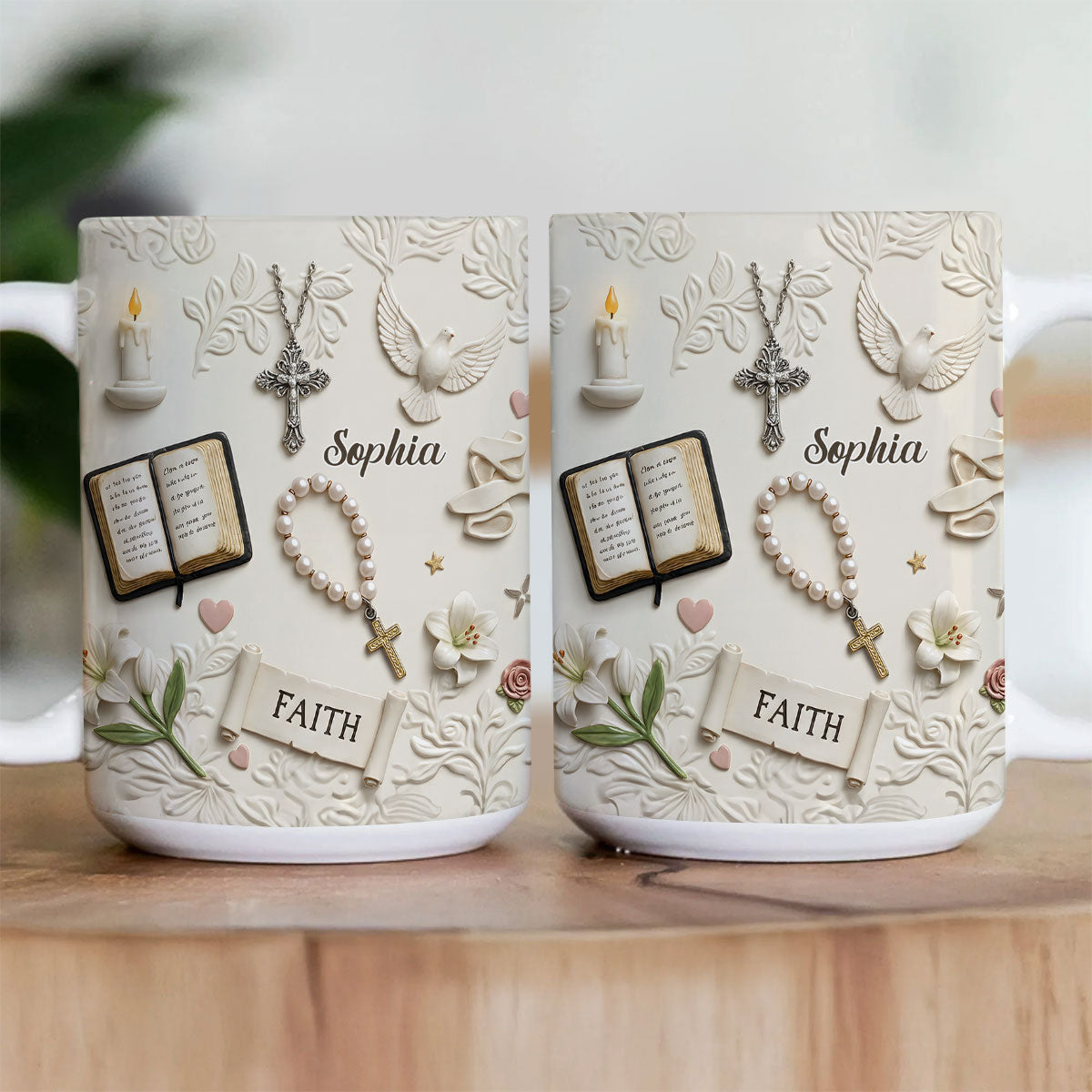 Rooted In Faith - Personalized Ceramic Coffee Mug