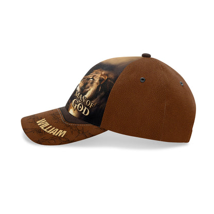 Man Of God Lion - Personalized Classic Cap Faith