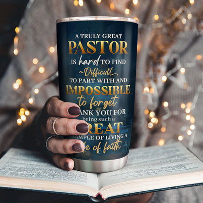 Inspirational Pastor Gift - Personalized Stainless Steel Tumbler