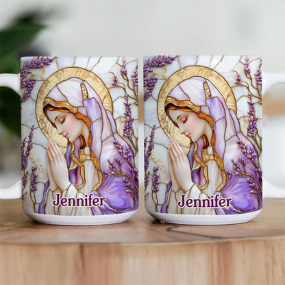 Faith Floral - Personalized Ceramic Coffee Mug