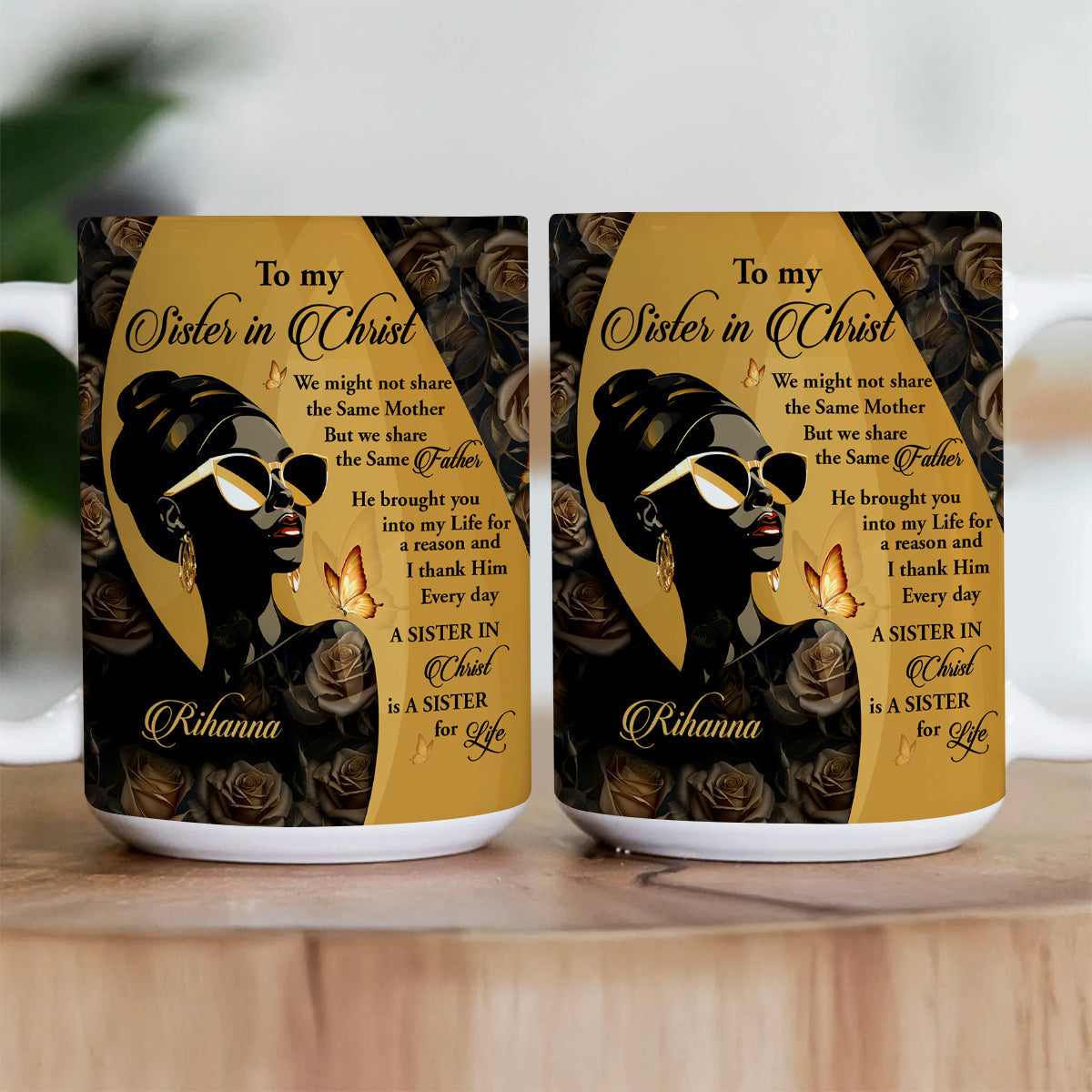 Faith-Inspired Gift for Sister - Personalized Ceramic Coffee Mug