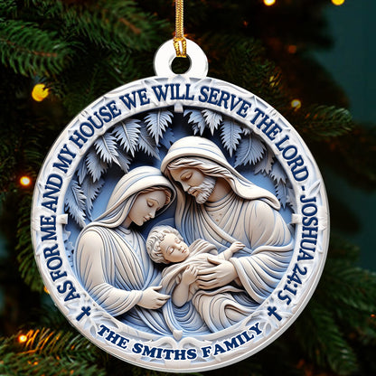 Christian Home Decor - Personalized Acrylic Ornament GOJS10086