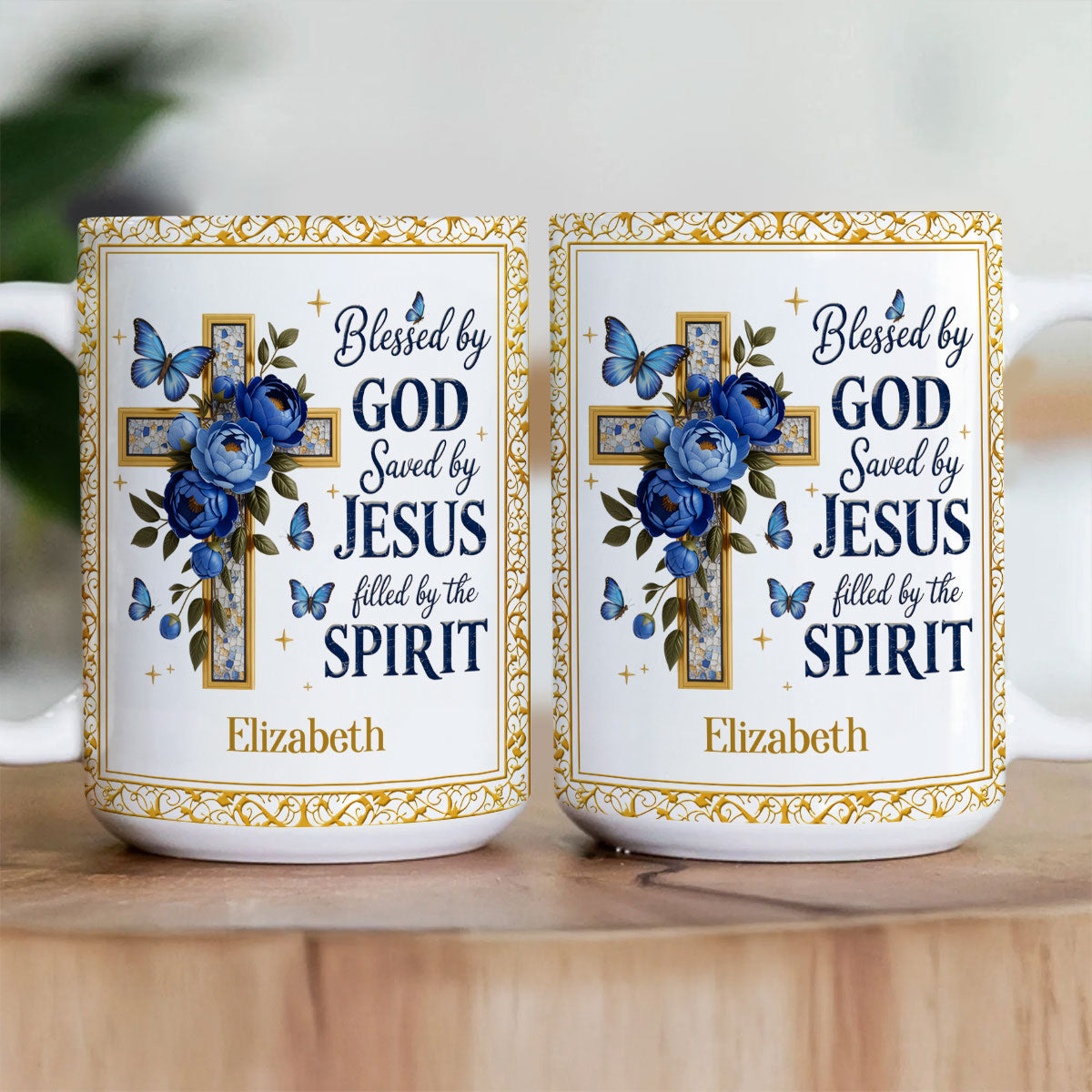 Blessed By God - Personalized Ceramic Coffee Mug
