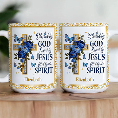 Blessed By God - Personalized Ceramic Coffee Mug
