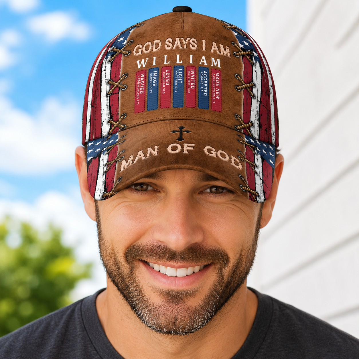 God Says I Am - Personalized Classic Cap