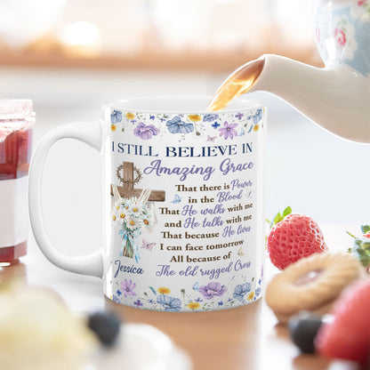 Amazing Grace - Personalized Christian Coffee Mug