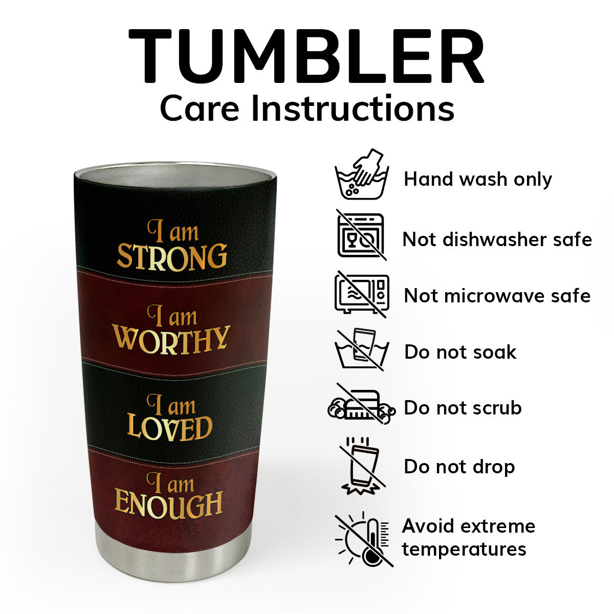 Faith-Inspired - Personalized Stainless Steel Tumbler