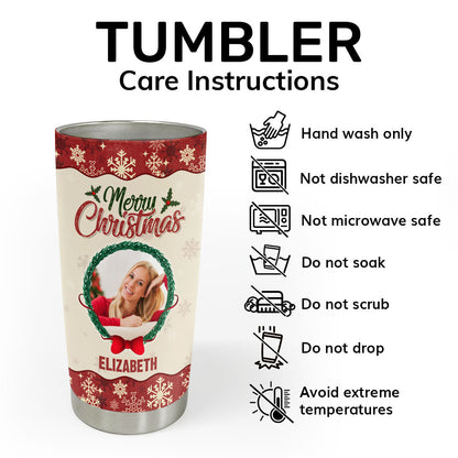 For Unto Us A Child Is Born - Personalized Stainless Steel Tumbler