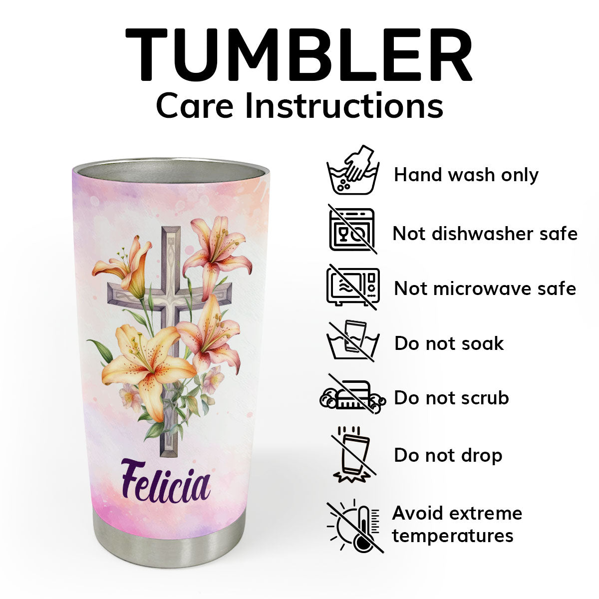Salvation - Personalized Stainless Steel Tumbler for Her