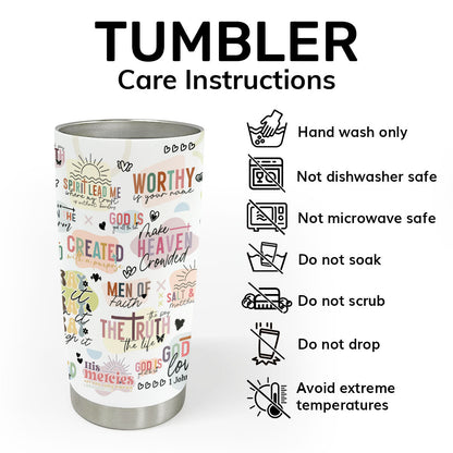 Faith-Inspired - Personalized Stainless Steel Tumbler