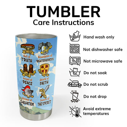 Armor Of God - Personalized Stainless Steel Tumbler