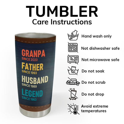 Legend Since - Personalized Stainless Steel Tumbler