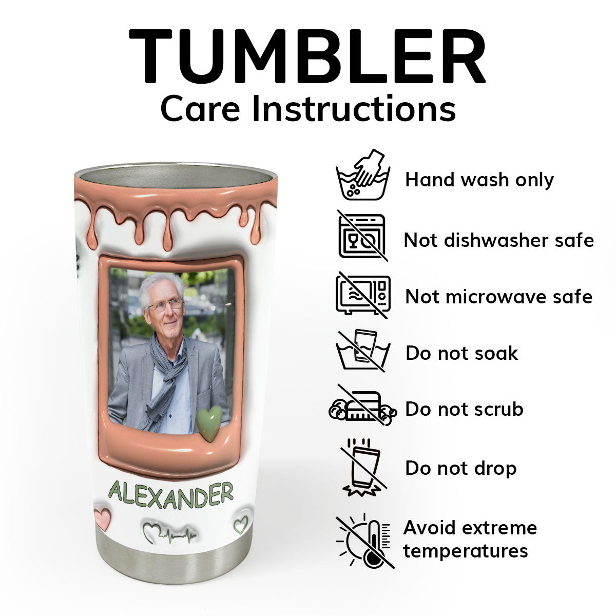 Best Dad In The World - Personalized Stainless Steel Tumbler