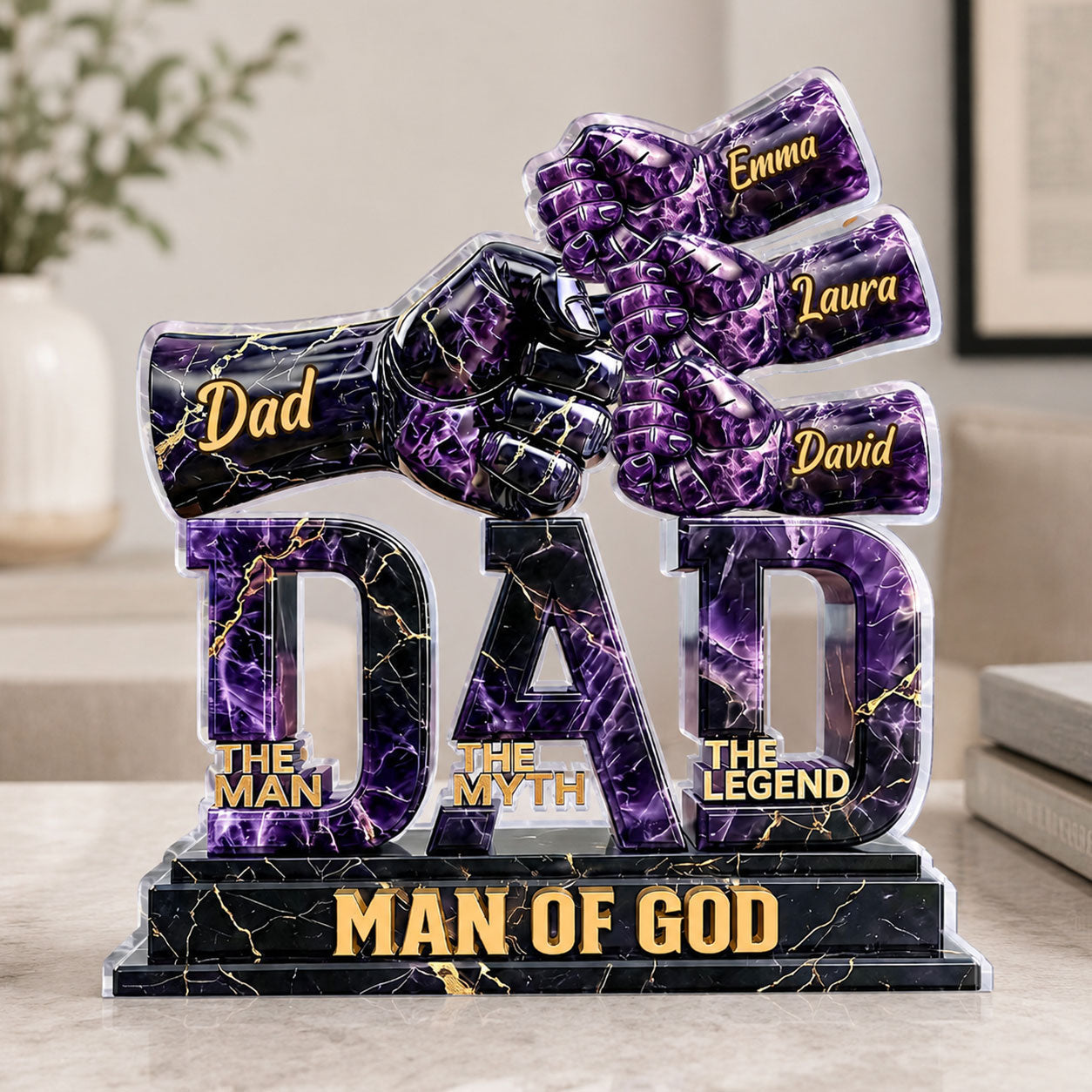 The Man The Myth The Legend - Personalized Acrylic Plaque GAPJS10056
