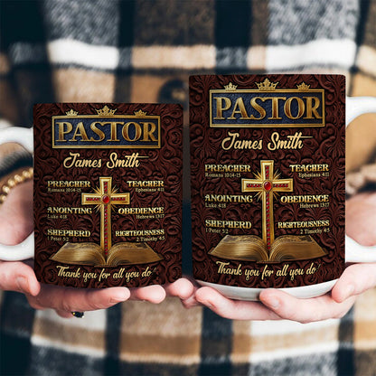 Faith Gift for Pastor - Personalized Ceramic Mug