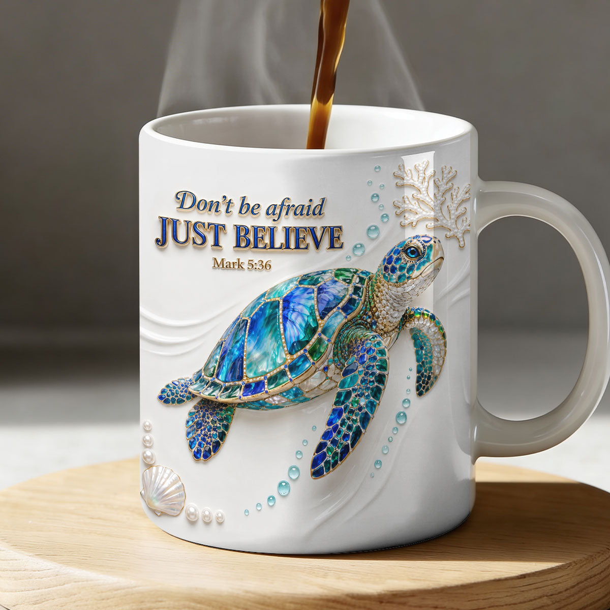 Mark 5:36 - Inspirational Christian Coffee Mug